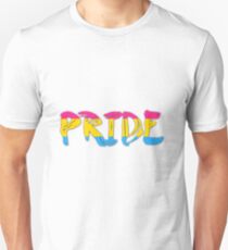 Pansexual Pride Art Typography Unisex T-Shirt