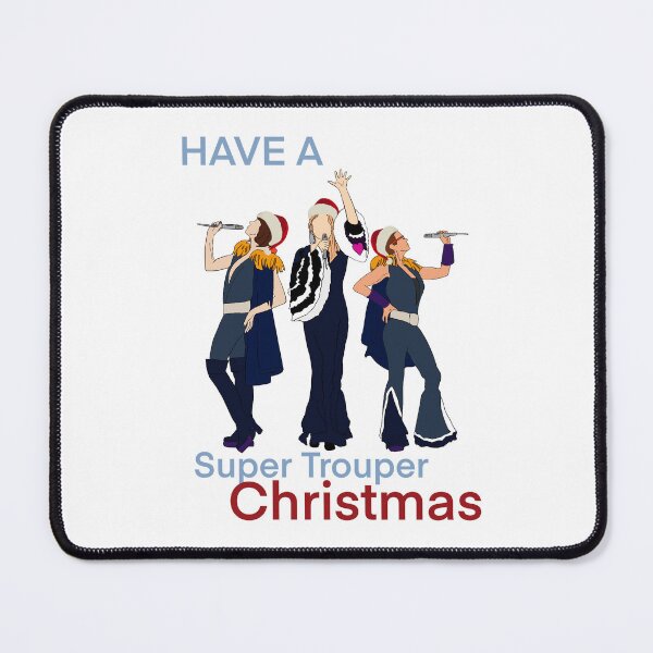 Item preview, Mamma Mia Super Trouper Christmas with Santa hats   designed and sold by MollyJaneArt.