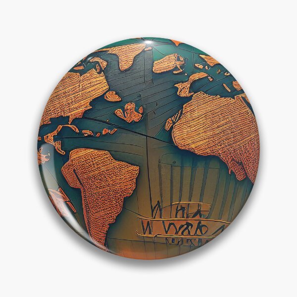 Item preview, Map of the World - Wooden Surreal Map of Earth designed and sold by artayki.
