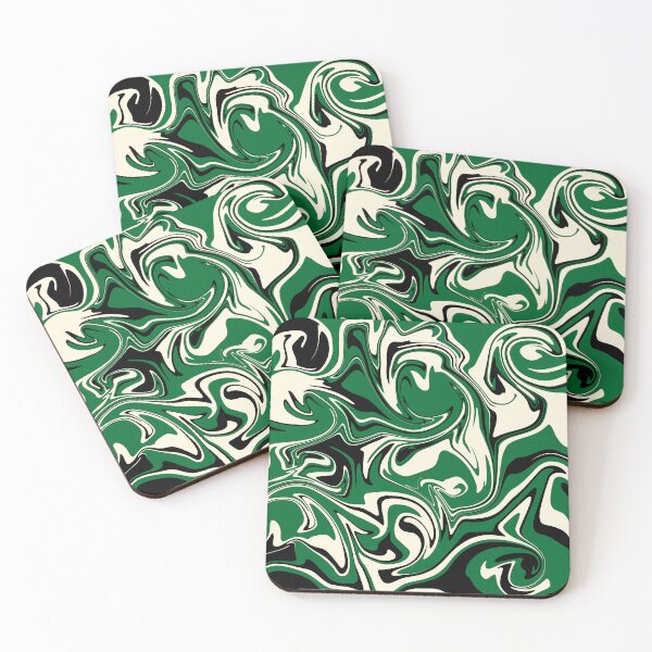 Item preview, Spill - Green, Cream and Black designed and sold by LAEC-Shop.