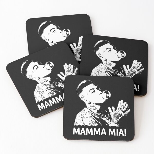 Item preview, Sfera Ebbasta Fan Art Mamma Mia designed and sold by TheNumericSpirit.