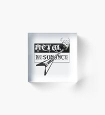 Metal Music Flying V Guitar Resonance Acrylic Block