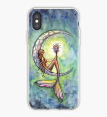 Vinilo o funda para iPhone "Mermaid Moon" Mermaid Art de Molly Harrison