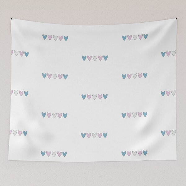 Item preview, Transgender heart flag colours  designed and sold by MollyJaneArt.