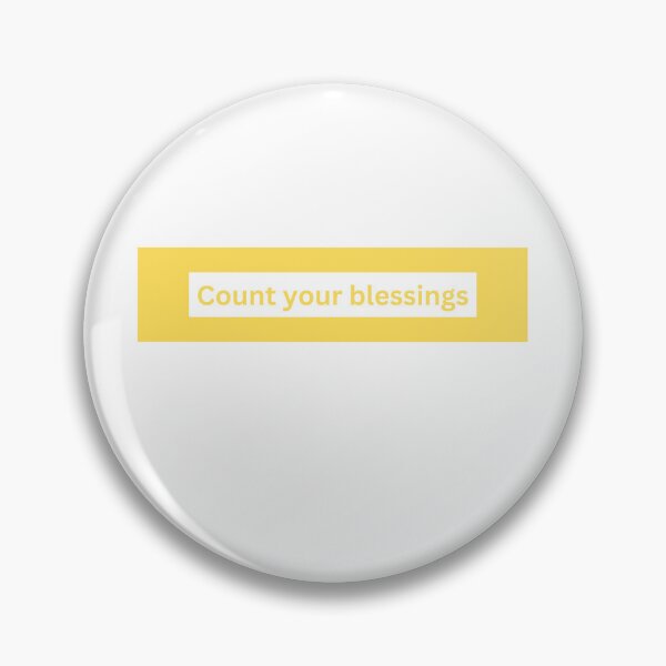 Item preview, count your blessings - block Quote designed and sold by justbejoker.