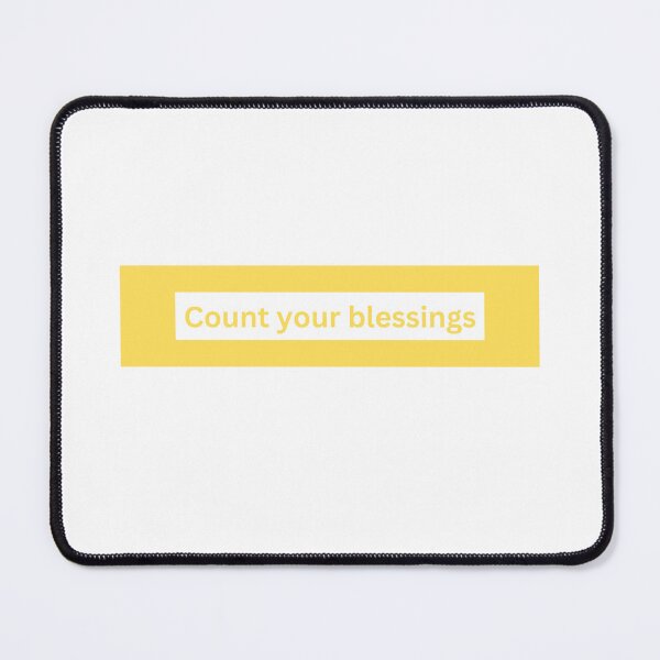Item preview, count your blessings - block Quote designed and sold by justbejoker.