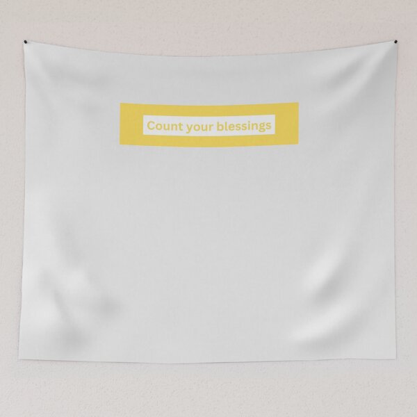 Item preview, count your blessings - block Quote designed and sold by justbejoker.