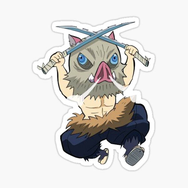 Cute Inosuke Sticker For Sale By Pymbor Redbubble