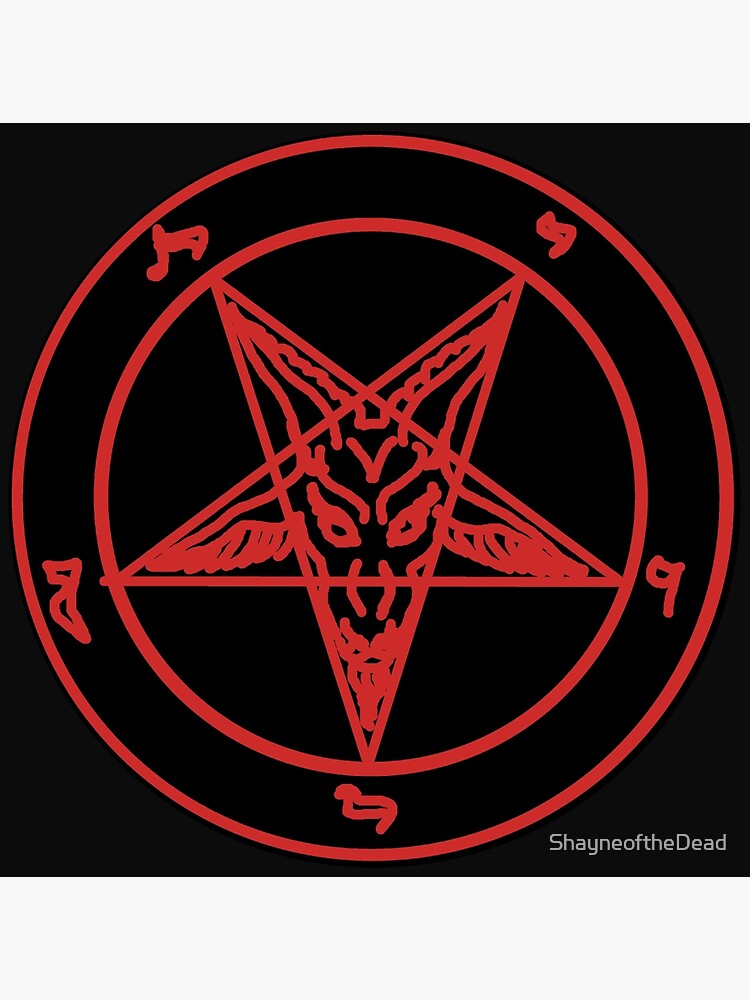 "Red Baphomet" Poster By ShayneoftheDead | Redbubble