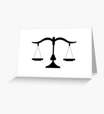 weight scale Greeting Card