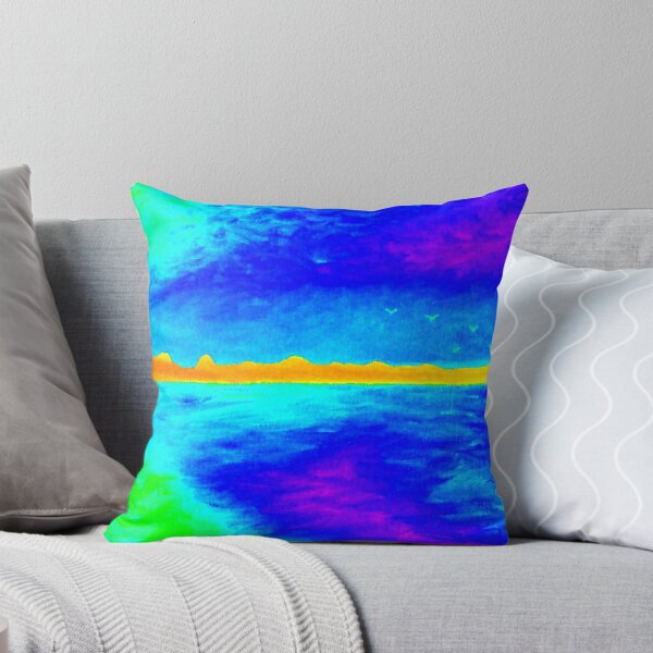 Item preview, Spanish Sunset Fluo Blue designed and sold by CafiArtStudio.