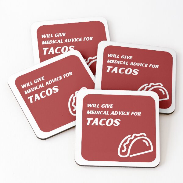 Item preview, Red Will Give Medical Advice for Tacos  designed and sold by TheCreativeFab.