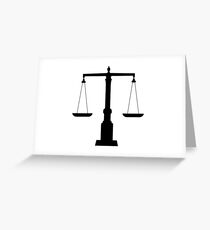 weight scale Greeting Card