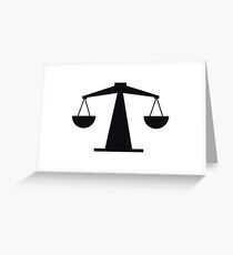 weight scale Greeting Card