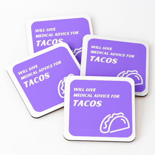 Item preview, Purple Will Give Medical Advice for Tacos  designed and sold by TheCreativeFab.