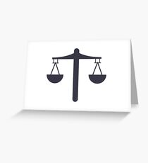 weight scale Greeting Card