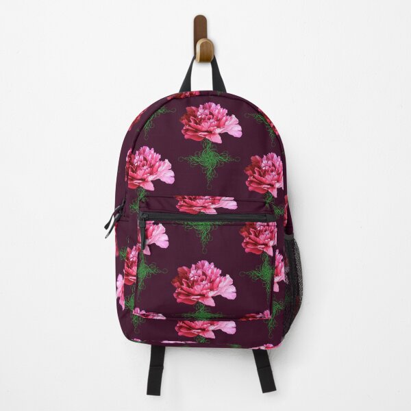Item preview, Abstract Single Pink Peony flower with Celtic Symbol designed and sold by KeshaEls.