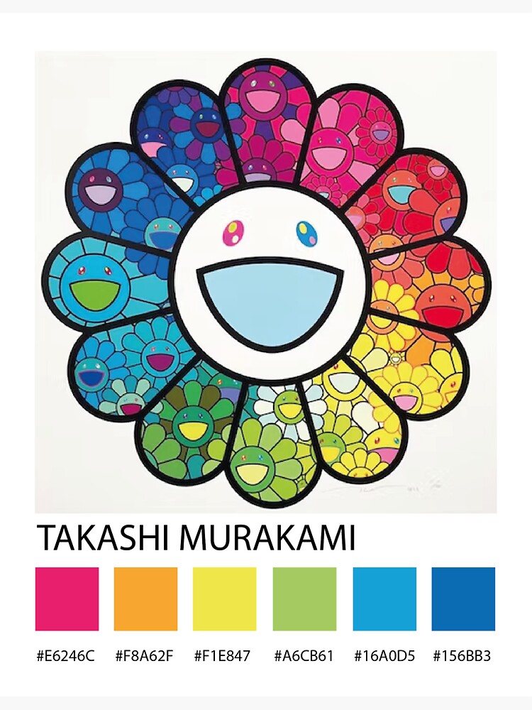 "Pantone Artist Murakami Takashi" Sticker for Sale by YokoDesign