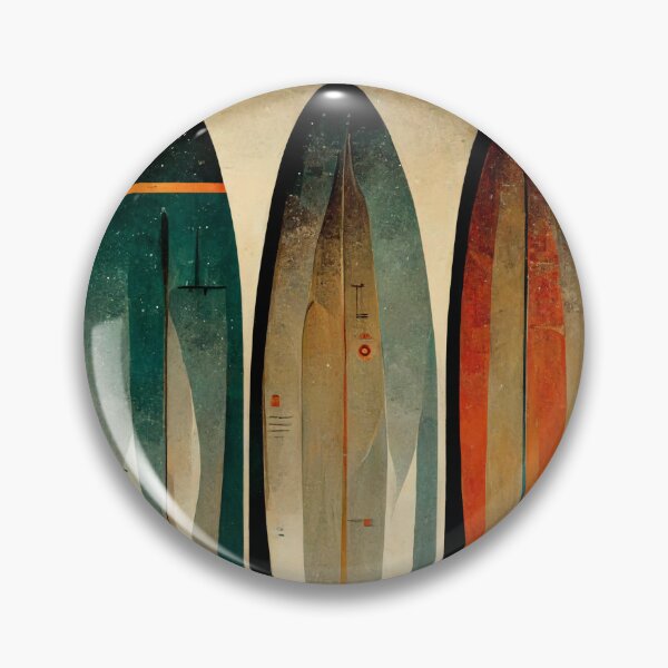 Item preview, Art Deco Retro Vintage Surfboards Beach Decoration Art Gift designed and sold by LADistrictGarb.