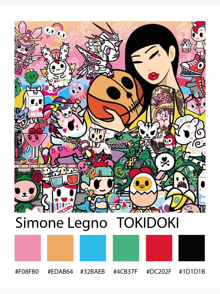 "Pantone Artist Simone Legno tokidoki" Sticker for Sale by YokoDesign