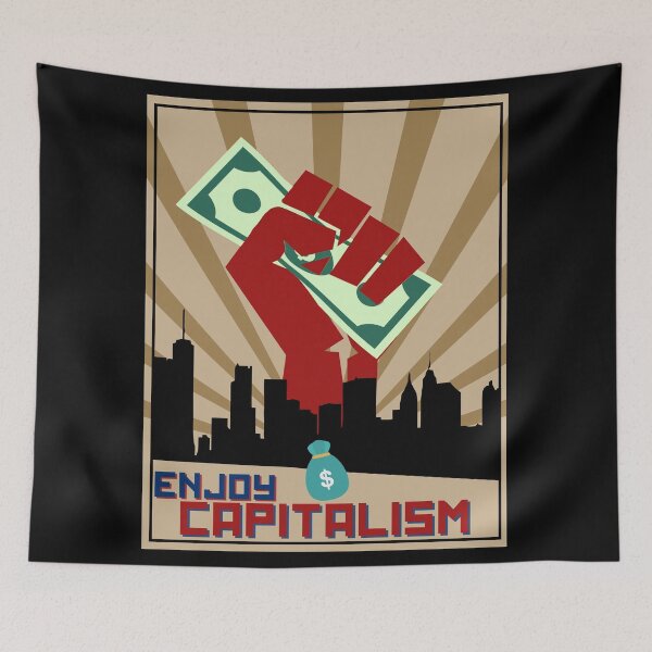 Item preview, Enjoy Capitalism, communism propaganda parody designed and sold by T-Look.