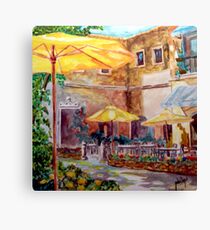 Sidewalk Cafe Canvas Print