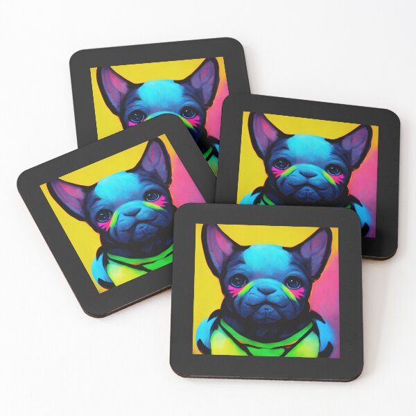 Item preview, Artistic Colorful Frenchie Dog Painting Art Popart Gift designed and sold by Guarddogdrive.