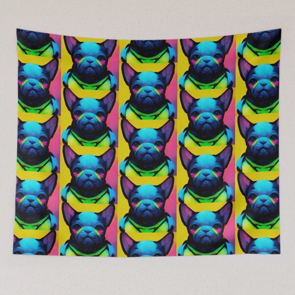 Item preview, Artistic Colorful Frenchie Dog Painting Art Popart Gift designed and sold by Guarddogdrive.