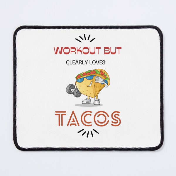Item preview, Workout But Clearly Loves Tacos For Workout Lovers And Taco Lovers Taco Lifting Barbell designed and sold by CandyDroidMerch.
