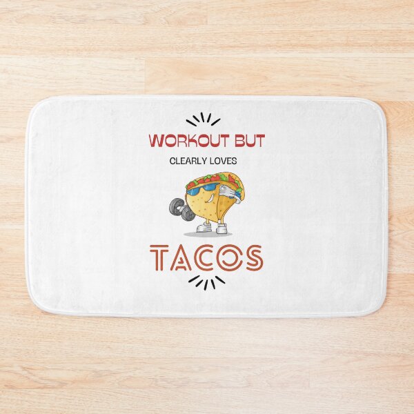 Item preview, Workout But Clearly Loves Tacos For Workout Lovers And Taco Lovers Taco Lifting Barbell designed and sold by CandyDroidMerch.
