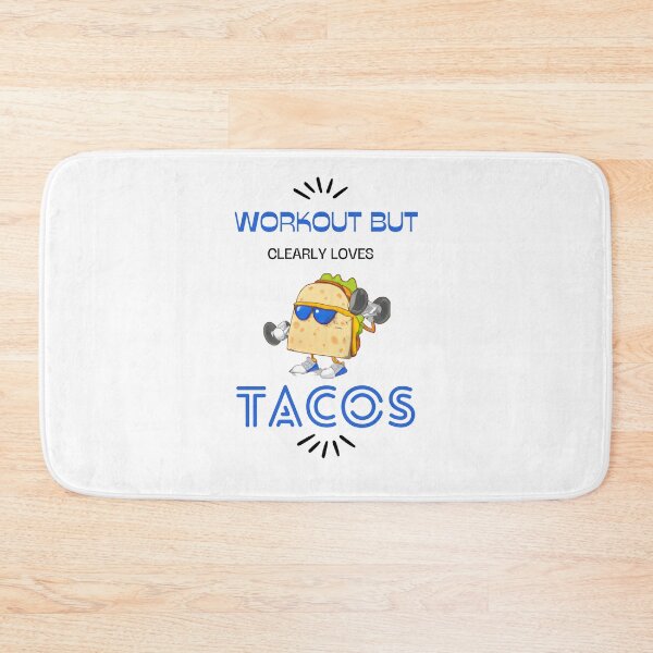 Item preview, Funny Workout But Clearly Loves Tacos For Workout Lovers And Taco Lovers Taco Lifting Barbell designed and sold by CandyDroidMerch.