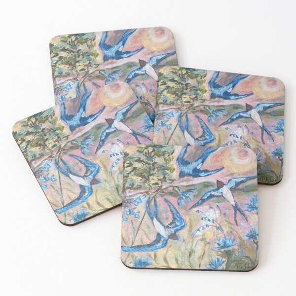 Item preview, Blue Swallows designed and sold by GreyCatStudios.