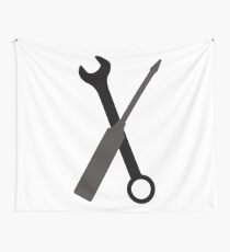 wrenches and screwdrivers Wall Tapestry