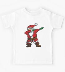 Dabbing Santa T-Shirt Funny Santa Claus Christmas Dab Tee Kids Tee