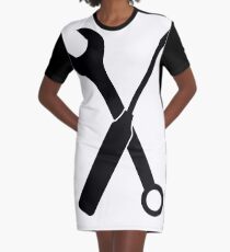 wrenches and screwdrivers Graphic T-Shirt Dress