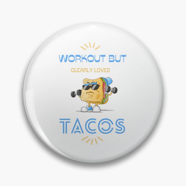 Item preview, Blue Funny Workout But Clearly Loves Tacos For Workout Lovers And Taco Lovers Taco Lifting Barbell designed and sold by CandyDroidMerch.