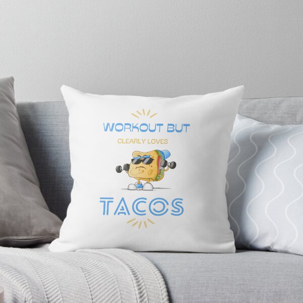 Item preview, Blue Funny Workout But Clearly Loves Tacos For Workout Lovers And Taco Lovers Taco Lifting Barbell designed and sold by CandyDroidMerch.