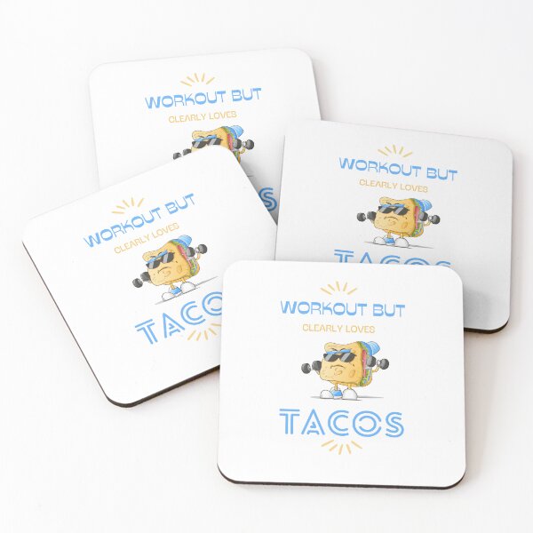 Item preview, Blue Funny Workout But Clearly Loves Tacos For Workout Lovers And Taco Lovers Taco Lifting Barbell designed and sold by CandyDroidMerch.