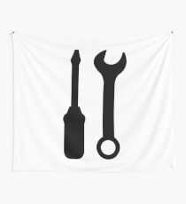 wrenches and screwdrivers Wall Tapestry