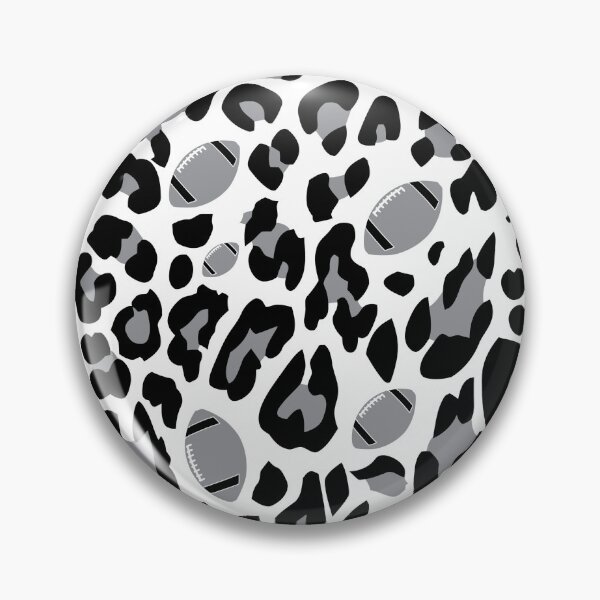 Item preview, Leopard Print with Footballs - Black Football Leopard Print Pattern designed and sold by gjsart.