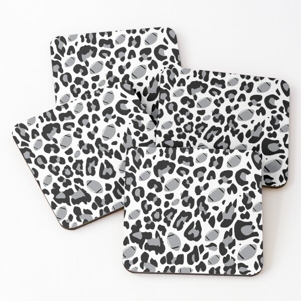 Item preview, Leopard Print with Footballs - Black Football Leopard Print Pattern designed and sold by gjsart.