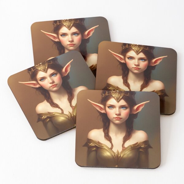 Item preview, Cute Fantasy Elf Princess Green and Gold designed and sold by Eliteijr.