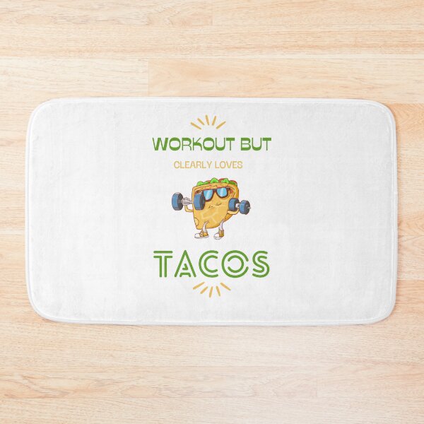 Item preview, Green Funny Workout But Clearly Loves Tacos For Workout Lovers And Taco Lovers Taco Lifting Barbell designed and sold by CandyDroidMerch.