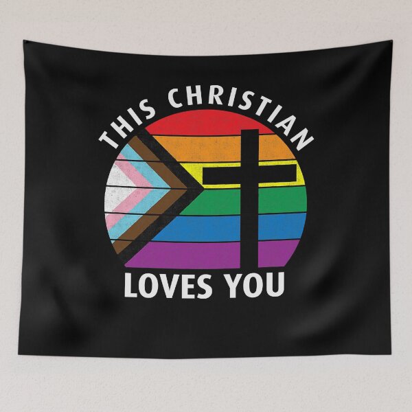 Item preview, Christian Ally LGBTQIA Trans and Gay Rights designed and sold by GrynszpanDezign.