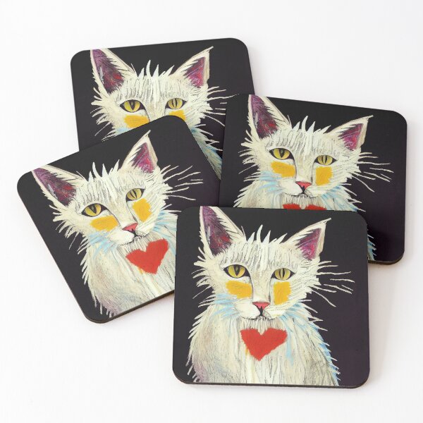 Item preview, Lovable Turkish Angora Cat #24. Pop-art poster  designed and sold by Åveline Dvorak.