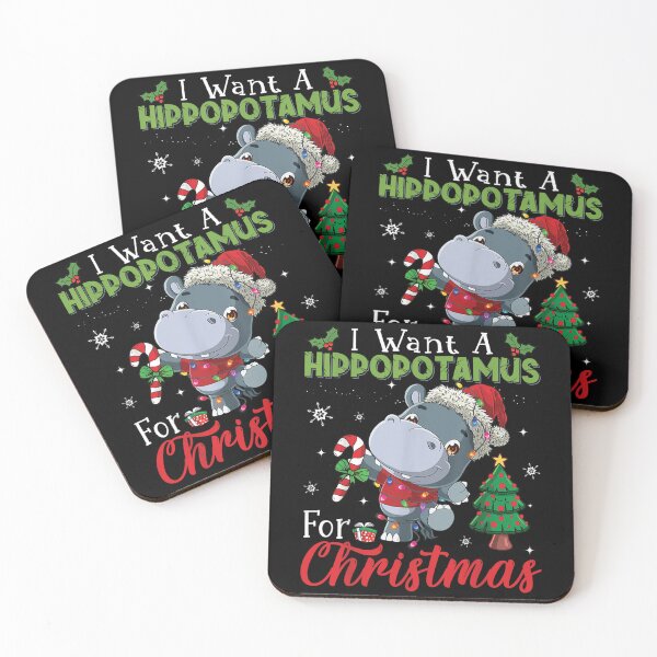 Item preview, I Want A Hippopotamus For Christmas Shirt Hippo Candy Santa designed and sold by Adnane imaounen.