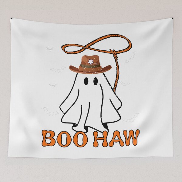 Item preview, Boo Haw Ghost Funny Cowboy Cowgirl Western Halloween T-Shirt designed and sold by ArtByMigdad.