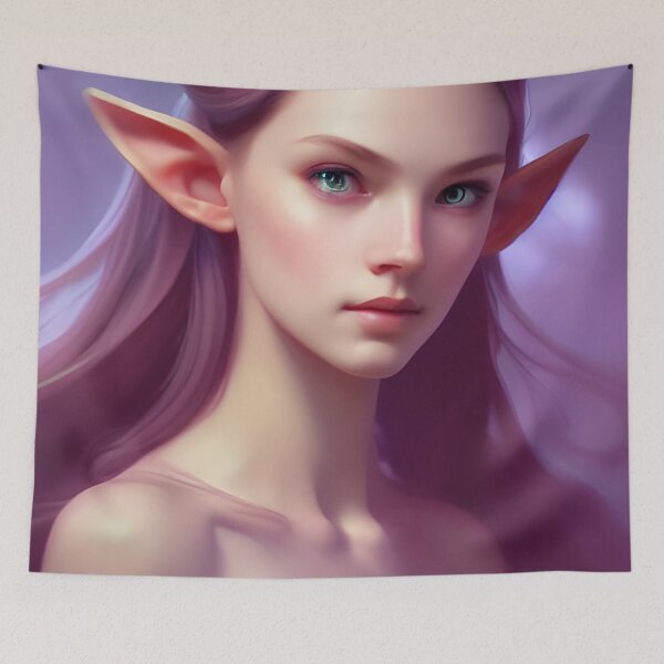 Item preview, Cute Fantasy Elf Princess Purple designed and sold by Eliteijr.