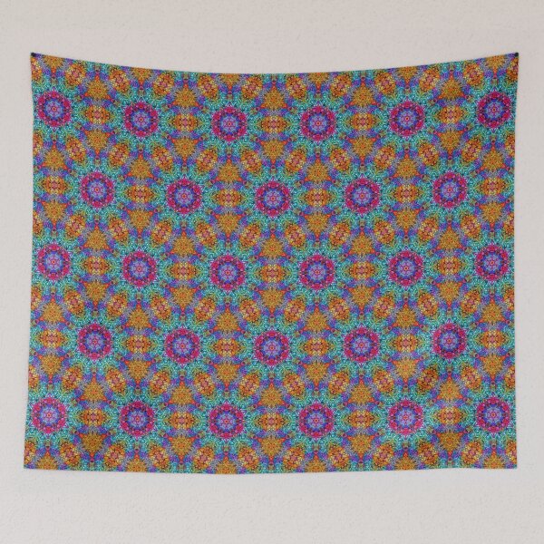 Item preview, Patrón de mandala de mosaico de arco iris designed and sold by DiscoGypsyFish.