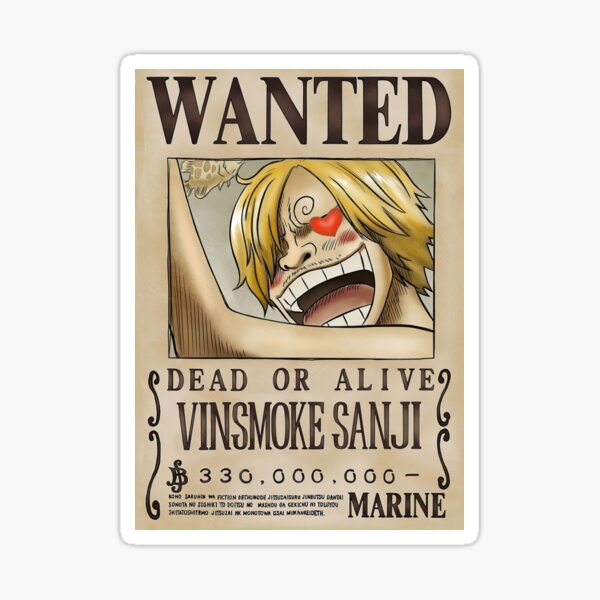 Pegatinas de Vinilo – One Piece – Wanted – Nube Kinton